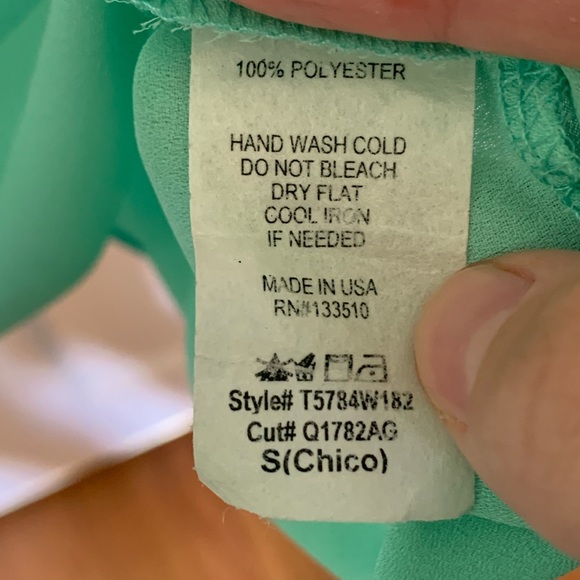 Sweet Claire size small mint top - Picture 3 of 5
